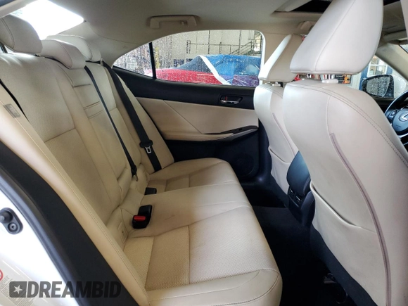 2015 Lexus IS 250 with VIN JTHCF1D22F5016112, listed as a Copart auction lot 62110655 with 85,036 mi miles and Salvage title. Bid and sale history available at DreamBid. Image 10.