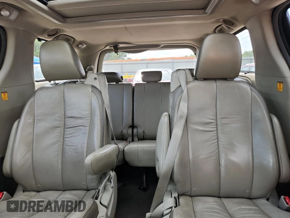 2011 Toyota Sienna XLE AAS with VIN 5TDYK3DC5BS081015, listed as a Copart auction lot 61096595 with 291,855 mi miles and Salvage title. Bid and sale history available at DreamBid. Image 10.