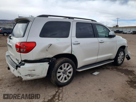 2014 Toyota Sequoia Platinum with VIN 5TDDW5G14ES104393, listed as a Copart auction lot 45494815 with 243,245 mi miles and Salvage Title. Bid and sale history available at carsss.com. Image 3.
