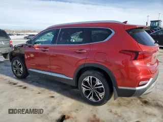 2019 Hyundai Santa Fe Ultimate with VIN 5NMS5CAA8KH063336, listed as a Copart auction lot 46734315 with 106,484 mi miles and Salvage Title. Bid and sale history available at DreamBid. Image 2.