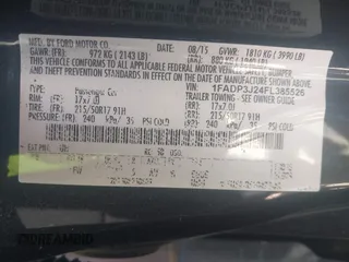 2015 Ford Focus Titanium with VIN 1FADP3J24FL385526, listed as a IAAI auction lot 42011712 with 162,696 mi miles and . Bid and sale history available at carsss.com. Image 9.