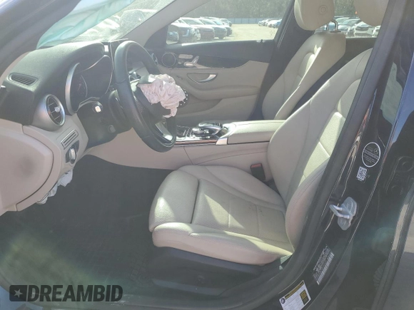 2016 Mercedes-Benz C 300 with VIN WDDWF4JB7GR145676, listed as a Copart auction lot 50071765 with 43,350 mi miles and Salvage Title. Bid and sale history available at carsss.com. Image 7.