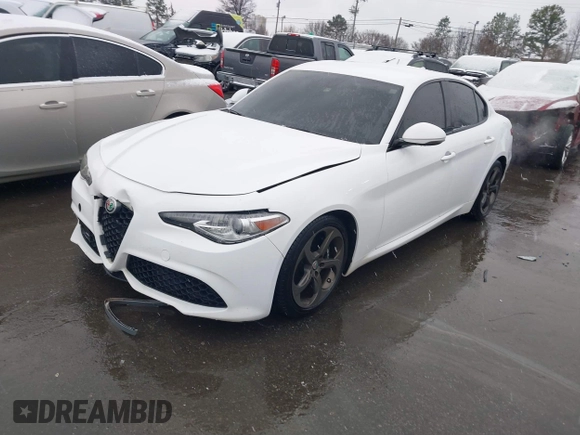 2017 Alfa Romeo Giulia with VIN ZARFAEBN5H7540188, listed as a IAAI auction lot 41619098 with 106,512 mi miles. Bid and sale history available at carsss.com. Image 17.