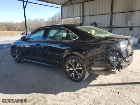 2020 Volkswagen Passat 2.0T SEL with VIN 1VWCA7A38LC006947, listed as a Copart auction lot 87746845 with 98,841 mi miles and Salvage Title. Bid and sale history available at carsss.com. Image 2.