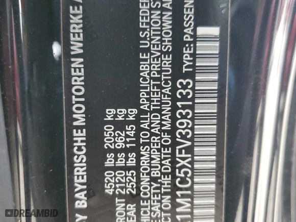 2015 BMW 2 Series M235i with VIN WBA1M1C5XFV393133, listed as a Copart auction lot 43073145 with 96,831 mi miles and Salvage Title. Bid and sale history available at carsss.com. Image 12.