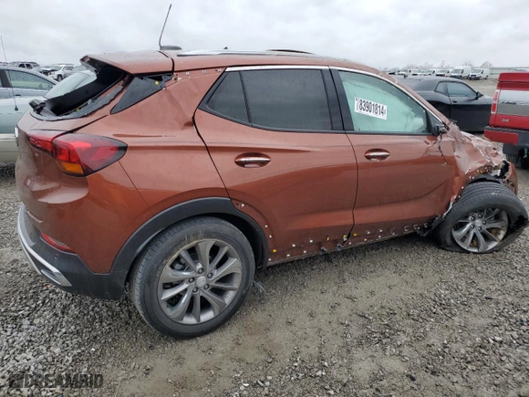 2021 Buick Encore GX Essence with VIN KL4MMFSL3MB126504, listed as a Copart auction lot 83901814 with NaN miles and Salvage Title. Bid and sale history available at carsss.com. Image 3.