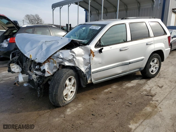 2007 Jeep Grand Cherokee Laredo with VIN 1J8GS48KX7C516292, listed as a Copart auction lot 44471324 with 0 mi miles and Non Repairable. Bid and sale history available at carsss.com. Image 1.