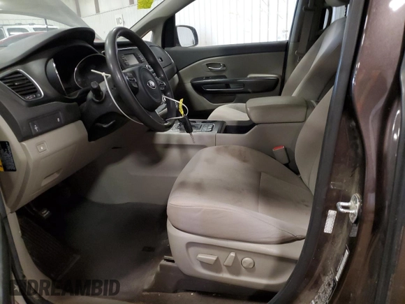 2016 Kia Sedona LX with VIN KNDMB5C1XG6134857, listed as a Copart auction lot 52302935 with 142,868 mi miles and Clean Title. Bid and sale history available at DreamBid. Image 7.