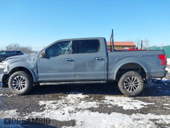 2019 Ford F-150 XL with VIN 1FTEW1EP9KKD60729, listed as a IAAI auction lot 41401427 with 186,277 mi miles. Bid and sale history available at carsss.com. Image 15.