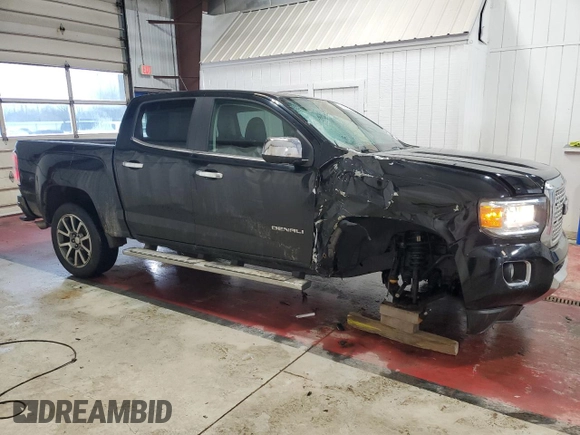 2019 GMC Canyon 4WD Denali with VIN 1GTG6EEN5K1162458, listed as a Copart auction lot 43143385 with 55,047 mi miles and Salvage Title. Bid and sale history available at carsss.com. Image 4.