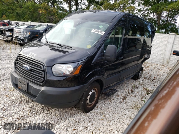 2019 Ford Transit Passenger XL with VIN 1FBZX2CM5KKA11360, listed as a Copart auction lot 73368294 with 270,293 mi miles and Non Repairable. Bid and sale history available at carsss.com. Image 1.