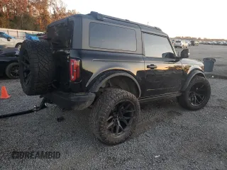 2023 Ford Bronco with VIN 1FMDE5CP4PLA94445, listed as a Copart auction lot 88041235 with 48,946 mi miles and Salvage Title. Bid and sale history available at carsss.com. Image 3.