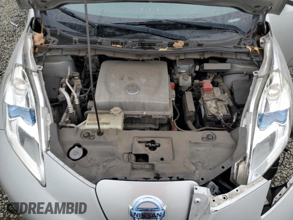 2013 Nissan LEAF SL with VIN 1N4AZ0CP9DC413421, listed as a Copart auction lot 54562415 with 84,490 mi miles and Salvage title. Bid and sale history available at DreamBid. Image 11.