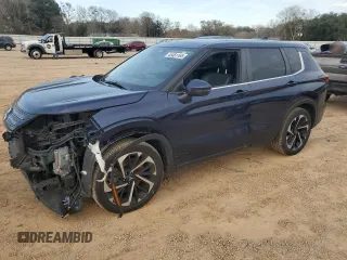 2022 Mitsubishi Outlander SE z VIN JA4J3UA87NZ010917, wystawiony jako Copart lot #45481165 z przebiegiem 62 386 mil mil oraz Szkoda całkowita • Salvage title. Historia ofert i sprzedaży dostępna na DreamBid. Obrazek 1.