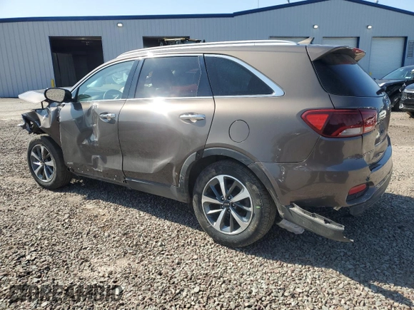 2019 Kia Sorento EX V6 with VIN 5XYPHDA59KG448467, listed as a Copart auction lot 54129805 with 57,185 mi miles and Salvage Title. Bid and sale history available at carsss.com. Image 2.