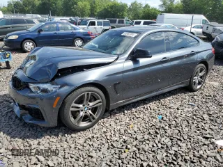 2015 BMW 4 Series 435i xDrive with VIN WBA4B3C51FGV48297, listed as a Copart auction lot 60950394 with 105,509 mi miles and Salvage Title. Bid and sale history available at DreamBid. Image 1.