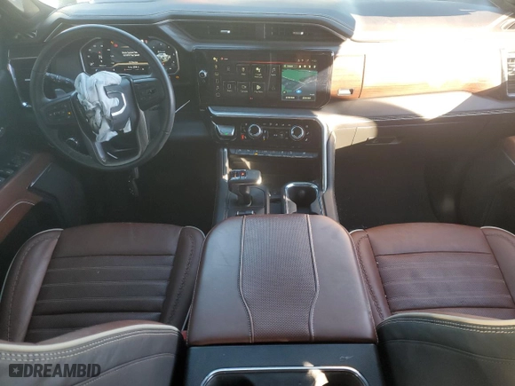 2023 GMC Sierra 1500 Denali Ultimate with VIN 1GTUUHEL4PZ141828, listed as a Copart auction lot 87433344 with 18,903 mi miles and Salvage Title. Bid and sale history available at carsss.com. Image 8.