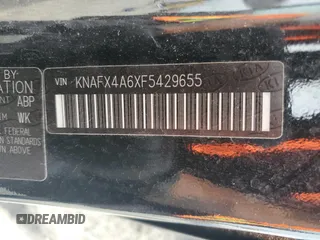 2015 Kia Forte LX with VIN KNAFX4A6XF5429655, listed as a Copart auction lot 53858675 with 71,844 mi miles and Salvage Title. Bid and sale history available at carsss.com. Image 12.
