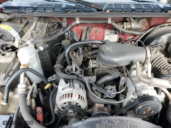 1998 Chevrolet S-10 LS with VIN 1GCCS19X7W8131191, listed as a Copart auction lot 42118785 with 107,460 mi miles and Salvage Title. Bid and sale history available at carsss.com. Image 11.