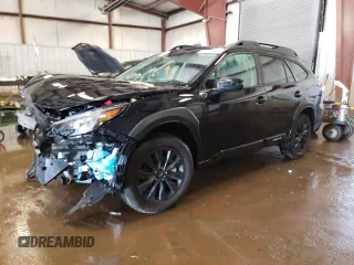 2025 Subaru Outback Onyx Edition with VIN 4S4BTALC3S3134218, listed as a Copart auction lot 87712865 with 939 mi miles and Salvage Title. Bid and sale history available at carsss.com. Image 1.