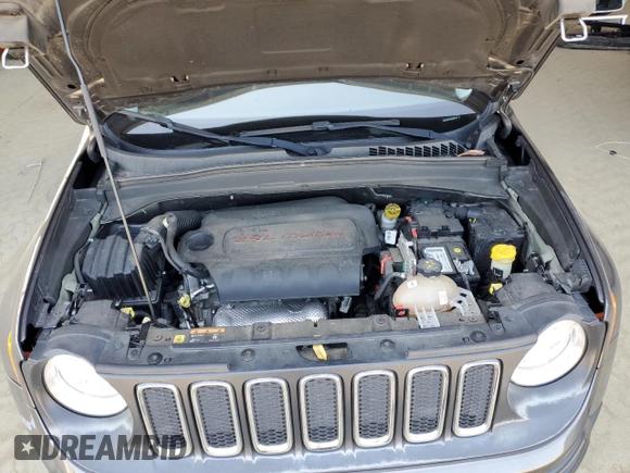 2016 Jeep Renegade Sport with VIN ZACCJAAT1GPD57779, listed as a Copart auction lot 55282815 with 45,506 mi miles and Salvage Title. Bid and sale history available at DreamBid. Image 12.