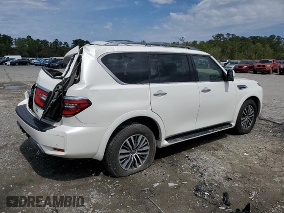 2023 Nissan Armada SL with VIN JN8AY2BC2P9180365, listed as a Copart auction lot 50867145 with 8,729 mi miles and Non Repairable. Bid and sale history available at carsss.com. Image 3.
