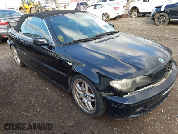 2004 BMW 3 Series 330Ci with VIN WBABW534X4PL45064, listed as a IAAI auction lot 41453058 with 152,437 mi miles. Bid and sale history available at carsss.com. Image 1.