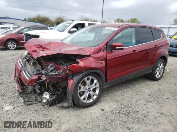 2013 Ford Escape SEL with VIN 1FMCU0HX5DUA81302, listed as a Copart auction lot 50839595 with 161,151 mi miles and Salvage title. Bid and sale history available at DreamBid. Image 1.