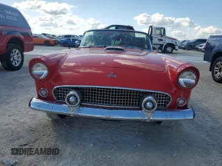 1955 Ford Thunderbird with VIN P5FH132340, listed as a Copart auction lot 77734424 with 96,568 mi miles and Salvage Title. Bid and sale history available at DreamBid. Image 5.