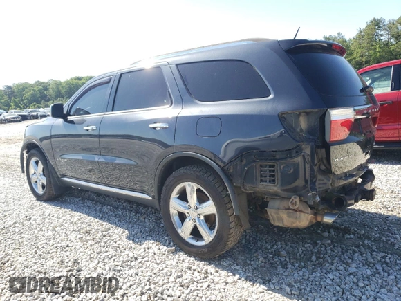 2012 Dodge Durango Citadel with VIN 1C4SDJET4CC322925, listed as a Copart auction lot 57770125 with 223,923 mi miles and Salvage title. Bid and sale history available at DreamBid. Image 2.