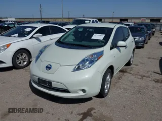 2011 Nissan LEAF SL-e with VIN JN1AZ0CP4BT008089, listed as a IAAI auction lot 41718991 with 48,598 mi miles. Bid and sale history available at carsss.com. Image 2.