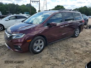 2019 Honda Odyssey EX-L z VIN 5FNRL6H74KB030545, wystawiony jako Copart lot #55610195 z przebiegiem 69 449 mil mil oraz Szkoda całkowita • Salvage title. Historia ofert i sprzedaży dostępna na DreamBid. Obrazek 1.