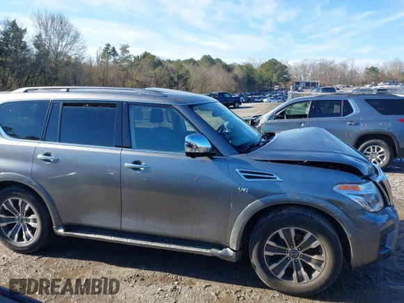 2020 Nissan Armada SV with VIN JN8AY2ND6L9107451, listed as a IAAI auction lot 41440162 with 101,737 mi miles. Bid and sale history available at carsss.com. Image 13.