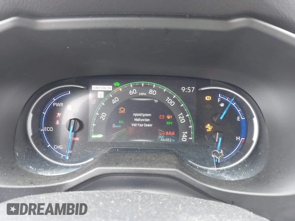 2023 Toyota RAV4 Hybrid XLE with VIN 2T3UWRFV7PW163872, listed as a IAAI auction lot 42383531 with 46,482 mi miles and . Bid and sale history available at DreamBid. Image 7.