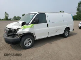 2016 GMC Savana Cargo z VIN 1GTW7AFF8G1299961, wystawiony jako Copart lot #56331095 z przebiegiem Nie podano mil oraz Szkoda całkowita • Salvage title. Historia ofert i sprzedaży dostępna na DreamBid. Obrazek 1.