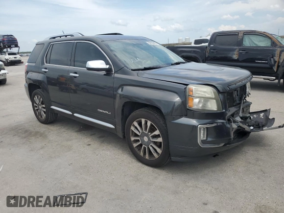 2017 GMC Terrain Denali with VIN 2GKFLRE38H6279441, listed as a Copart auction lot 59109425 with 215,537 mi miles and Salvage title. Bid and sale history available at DreamBid. Image 4.