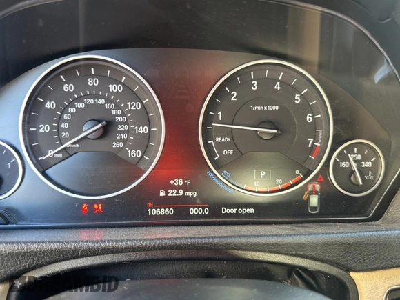 2017 BMW 3 Series 330i xDrive with VIN WBA8Z9C31HG453434, listed as a Copart auction lot 52817275 with 106,860 mi miles and Clean Title. Bid and sale history available at carsss.com. Image 8.