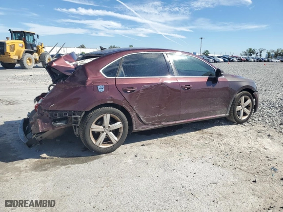 2014 Volkswagen Passat SE with VIN 1VWBP7A31EC005846, listed as a Copart auction lot 47984135 with 169,256 mi miles and Salvage Title. Bid and sale history available at carsss.com. Image 3.