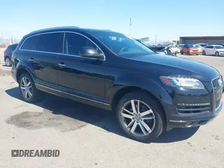 2014 Audi Q7 Premium Plus with VIN WA1LMAFE1ED018222, listed as a IAAI auction lot 42692262 with 144,540 mi miles and . Bid and sale history available at DreamBid. Image 1.