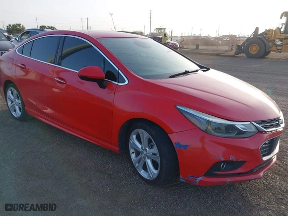 2016 Chevrolet Cruze Premier with VIN 1G1BG5SM1G7267952, listed as a IAAI auction lot 41851665 with 88,002 mi miles. Bid and sale history available at carsss.com. Image 1.
