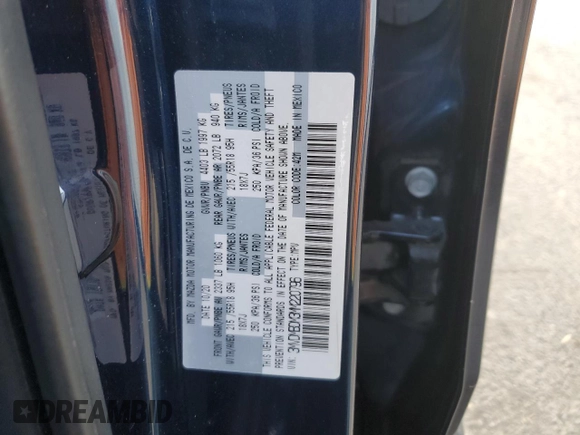 2021 Mazda CX-30 Premium с VIN 3MVDMBDM3MM220796, выставлен на аукционе Copart как лот 46069625 с пробегом 36 541 миль миль и Списание • Salvage title. История ставок и продаж доступна на DreamBid. Изображение 12.