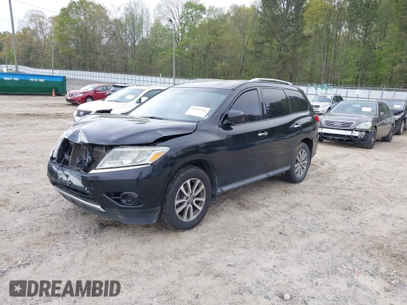 2014 Nissan Pathfinder SL with VIN 5N1AR2MM0EC607116, listed as a IAAI auction lot 41944716 with 215,670 mi miles and . Bid and sale history available at DreamBid. Image 2.