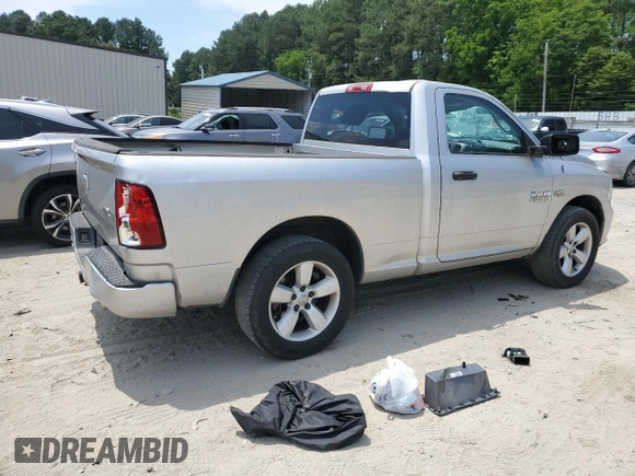 2013 Ram 1500 Express with VIN 3C6JR7AT4DG518407, listed as a Copart auction lot 60879224 with 117,643 mi miles and Salvage title. Bid and sale history available at DreamBid. Image 3.