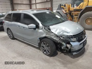 2025 Honda Odyssey Touring с VIN 5FNRL6H89SB015127, выставлен на аукционе IAAI как лот 42274504 с пробегом 8 794 миль миль и . История ставок и продаж доступна на DreamBid. Изображение 1.