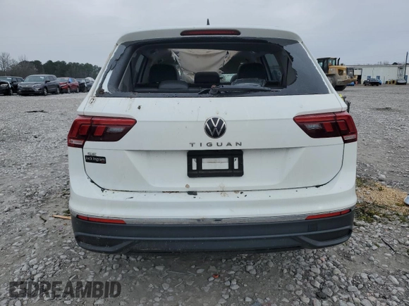 2024 Volkswagen Tiguan SE with VIN 3VVNB7AX8RM013904, listed as a Copart auction lot 46424995 with 13,477 mi miles and Salvage title. Bid and sale history available at DreamBid. Image 6.