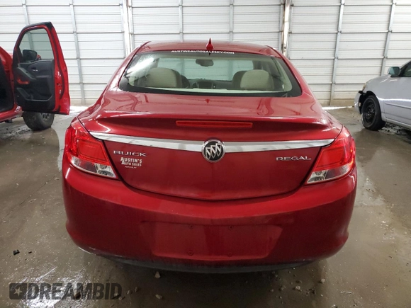 2012 Buick Regal with VIN 2G4GR5ER5C9213573, listed as a Copart auction lot 82206884 with 44,535 mi miles and Salvage Title. Bid and sale history available at carsss.com. Image 6.