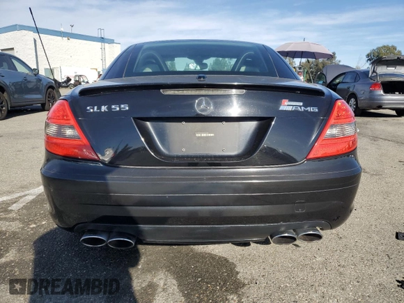 2006 Mercedes-Benz SLK-Class 5.5L AMG with VIN WDBWK73F06F082698, listed as a Copart auction lot 81430534 with 129,545 mi miles and Salvage Title. Bid and sale history available at carsss.com. Image 6.