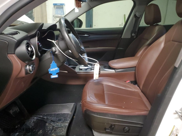 2021 Alfa Romeo Stelvio Ti with VIN ZASPAKBN1M7D17001, listed as a Copart auction lot 45541955 with 54,867 mi miles and Salvage Title. Bid and sale history available at carsss.com. Image 7.