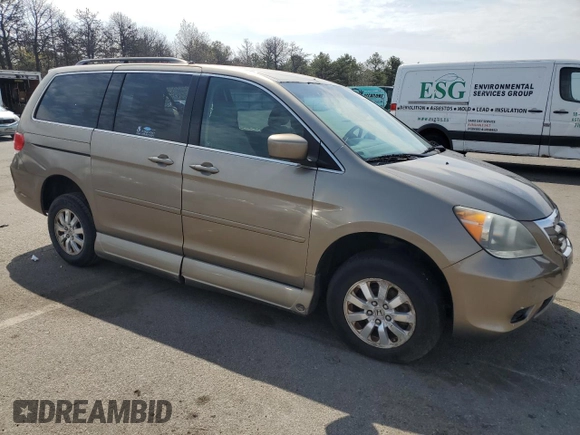 2010 Honda Odyssey EX with VIN 5FNRL3H4XAB042606, listed as a Copart auction lot 55256765 with 69,801 mi miles and Clean title. Bid and sale history available at DreamBid. Image 4.