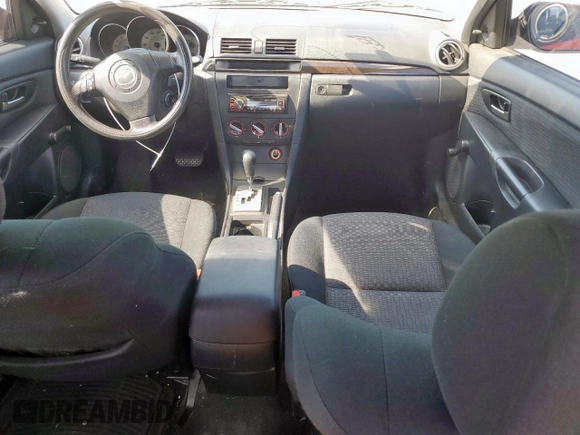 2007 Mazda 3 i Sport with VIN JM1BK12F371718303, listed as a Copart auction lot 54241175 with 197,175 mi miles and Salvage Title. Bid and sale history available at DreamBid. Image 8.
